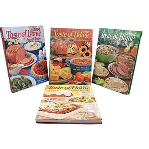 Lot 4 Taste of Home Cookbooks Annual Recipes 2001-2003 2009 Vintage Home Cooking